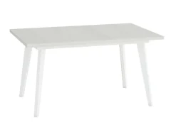 Mesa Rectangular Extensible 140x90 cm con Patas Metálicas Inclinadas M810