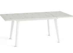Mesa Rectangular Extensible 140x90 cm con Patas Metálicas Inclinadas M810