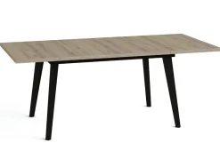 Mesa Rectangular Extensible 140x90 cm con Patas Metálicas Inclinadas M810