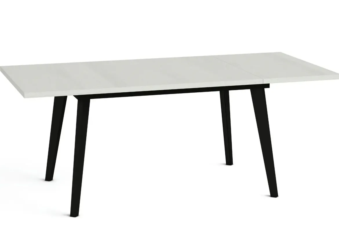 Mesa Rectangular Extensible 140x90 cm con Patas Metálicas Inclinadas M810