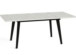 Mesa Rectangular Extensible 140x90 cm con Patas Metálicas Inclinadas M810