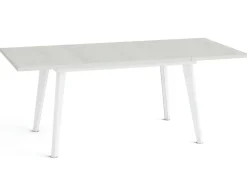 Mesa Rectangular Extensible 140x90 cm con Patas Metálicas Inclinadas M810