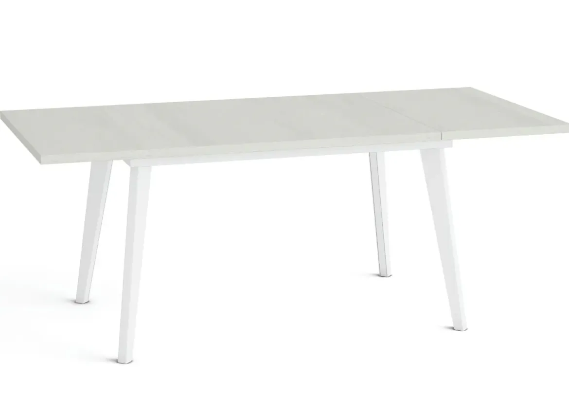Mesa Rectangular Extensible 140x90 cm con Patas Metálicas Inclinadas M810