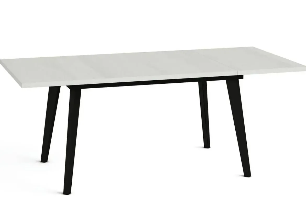 Mesa Rectangular Extensible 140x90 cm con Patas Metálicas Inclinadas M810
