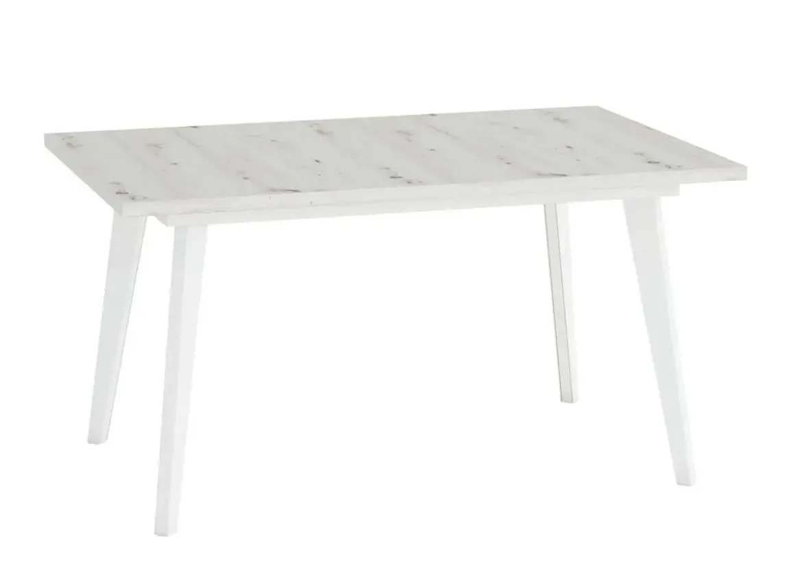 Mesa Rectangular Extensible 140x90 cm con Patas Metálicas Inclinadas M810