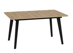 Mesa Rectangular Fija 140x90 cm con Patas Metálicas Inclinadas M812