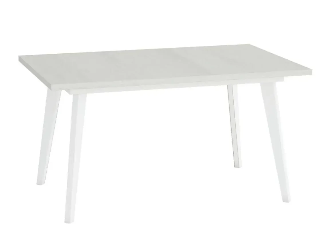 Mesa Rectangular Fija 140x90 cm con Patas Metálicas Inclinadas M812