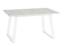 Mesa Rectangular Fija 140x90 cm con Patas Metálicas Trapecio M802