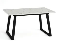 Mesa Rectangular Fija 140x90 cm con Patas Metálicas Trapecio M802