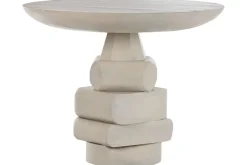 Mesa Redonda Comedor de Madera de Mango 100x76cm MB-213347