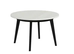 Mesa Redonda Extensible 100 cm con Patas Metálicas Inclinadas M816