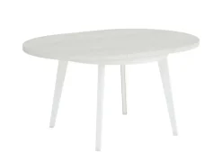Mesa Redonda Extensible 100 cm con Patas Metálicas Inclinadas M816