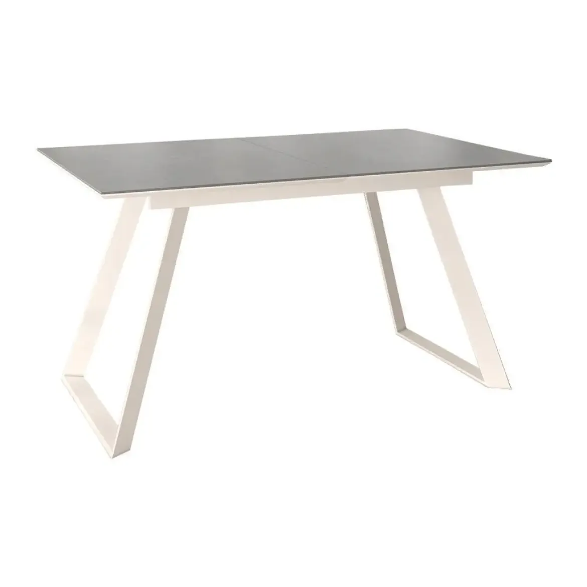 Mesa Sena Extensible de 160 cm de Porcelana con Estructura Marfil BOGAL CNG085M