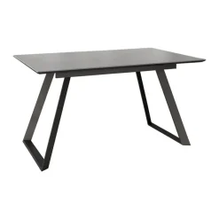 Mesa Sena Extensible de 160 cm de Porcelana con Estructura Negra BOGAL CNG085N