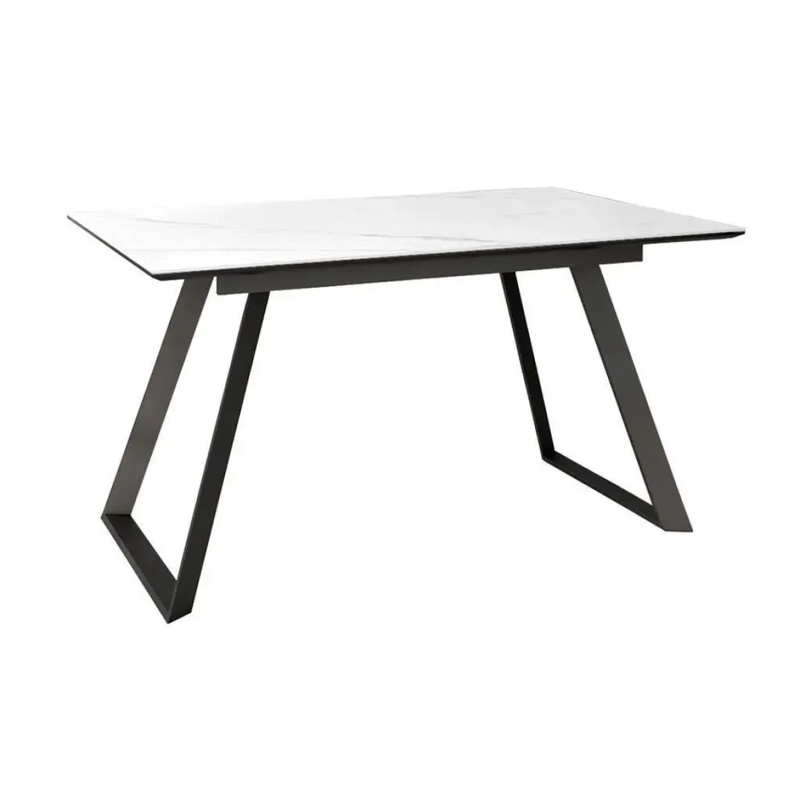 Mesa Sena Extensible de 160 cm de Porcelana con Estructura Negra BOGAL CNG085N