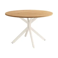 Mesa Wako Circular 100 cm Estuctura Marfil BOGAL CNG050M