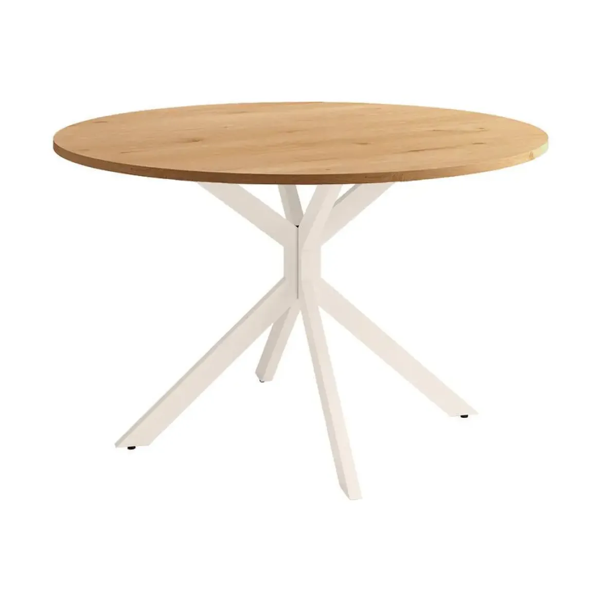 Mesa Wako Circular 100 cm Estuctura Marfil BOGAL CNG050M