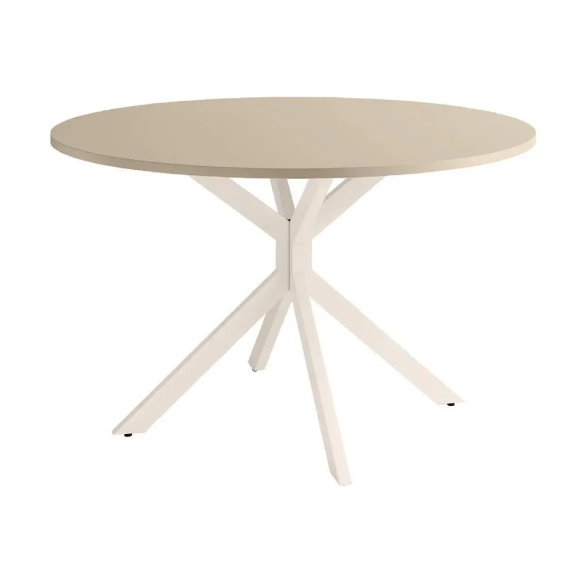 Mesa Wako Circular 100 cm Estuctura Marfil BOGAL CNG050M