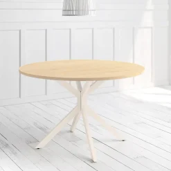 Mesa Wako Circular 100 cm Estuctura Marfil BOGAL CNG050M
