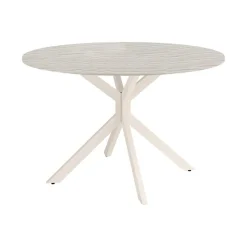 Mesa Wako Circular 100 cm Estuctura Marfil BOGAL CNG050M