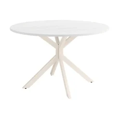 Mesa Wako Circular 100 cm Estuctura Marfil BOGAL CNG050M
