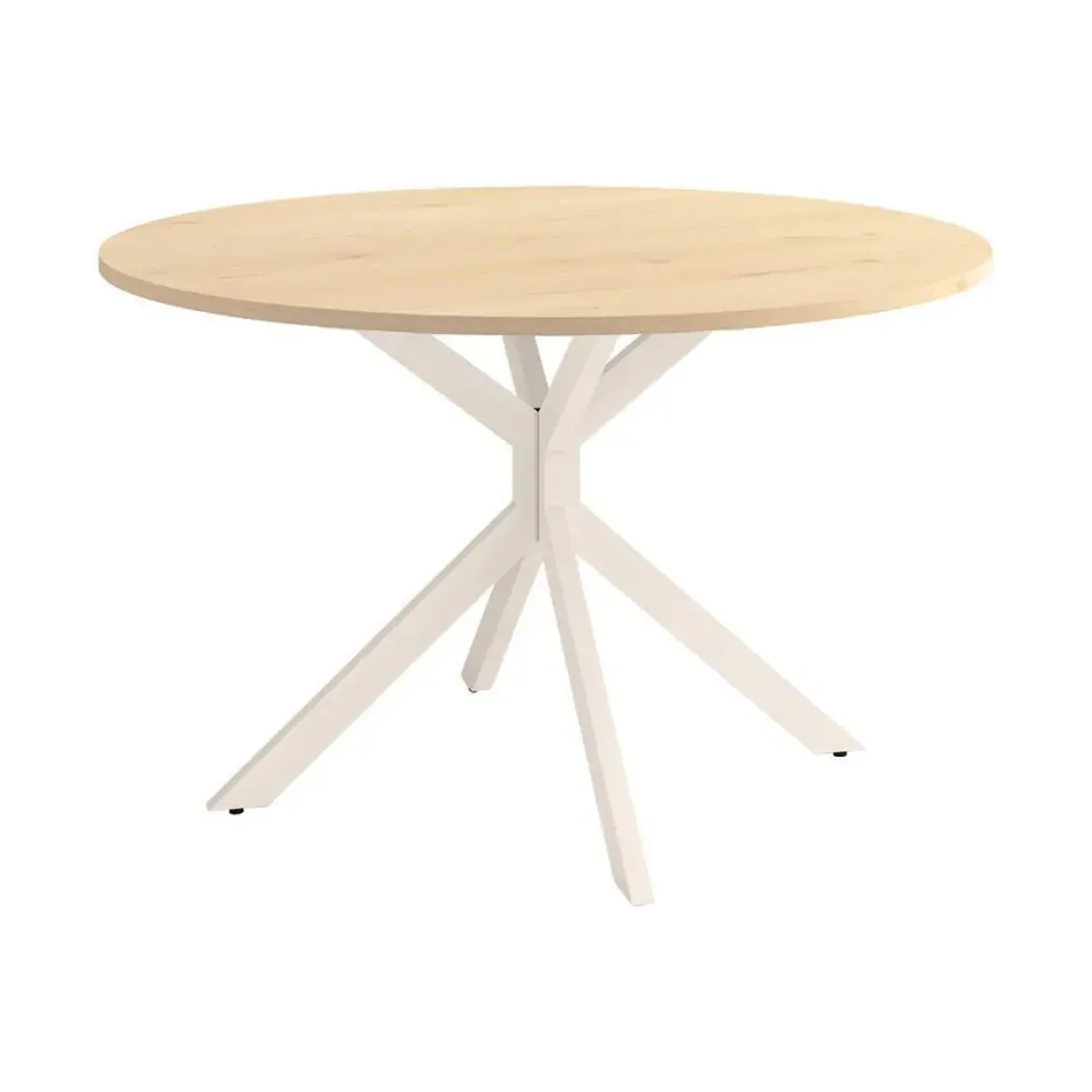 Mesa Wako Circular 100 cm Estuctura Marfil BOGAL CNG050M