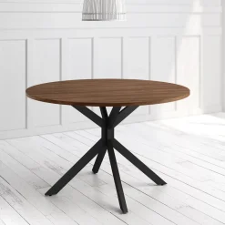 Mesa Wako Circular 100 cm Estuctura Negra BOGAL CNG050N