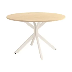 Mesa Wako Circular 120 cm Estuctura Marfil BOGAL CNG051M