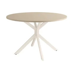Mesa Wako Circular 120 cm Estuctura Marfil BOGAL CNG051M