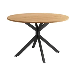 Mesa Wako Circular 120 cm Estuctura Negra BOGAL CNG051N