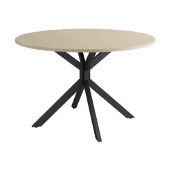 Mesa Wako Circular 120 cm Estuctura Negra BOGAL CNG051N