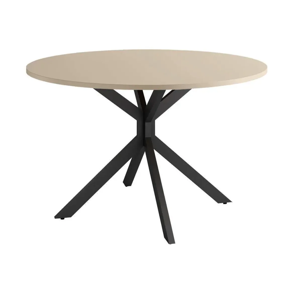 Mesa Wako Circular 120 cm Estuctura Negra BOGAL CNG051N