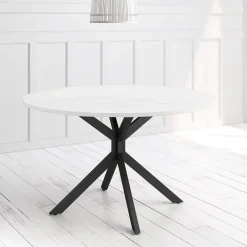 Mesa Wako Circular 120 cm Estuctura Negra BOGAL CNG051N
