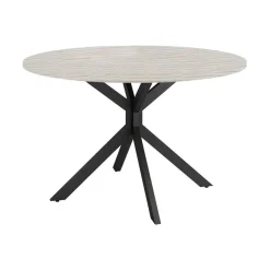 Mesa Wako Circular 120 cm Estuctura Negra BOGAL CNG051N