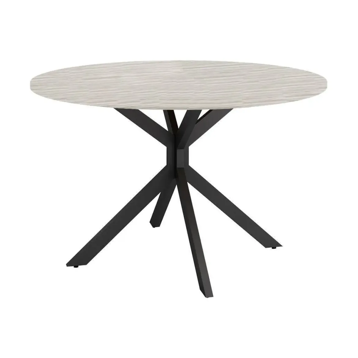 Mesa Wako Circular 120 cm Estuctura Negra BOGAL CNG051N