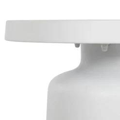 Mesita Auxiliar de Metal de Color Blanco MB-211856