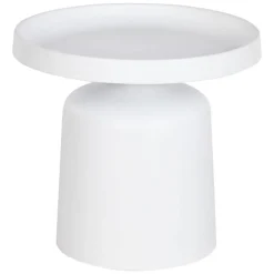 Mesita Auxiliar de Metal de Color Blanco MB-211856