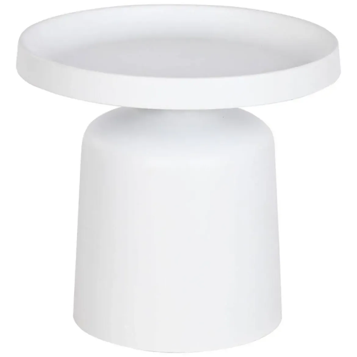 Mesita Auxiliar de Metal de Color Blanco MB-211856