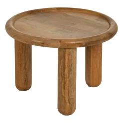 Mesita de 50 cm de Madera de Mango Natural 613008