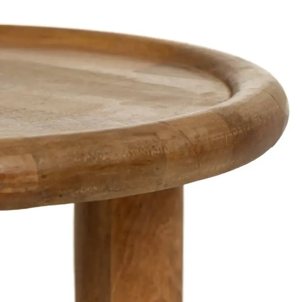 Mesita de 50 cm de Madera de Mango Natural 613008