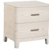Mesita de Noche con 2 Cajones MDF y Metal MB-220062