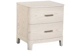 Mesita de Noche con 2 Cajones MDF y Metal MB-220062
