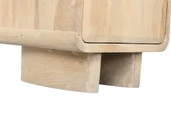 Mesita de Noche de Roble Natural con Puerta MB-221377