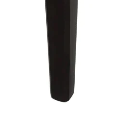 Mesita de Noche Negra con Cajón y Encimera de Mármol 43 cm 614085
