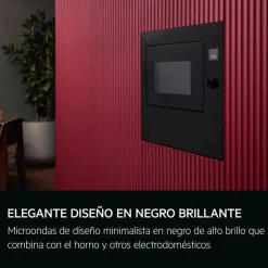 Microondas AEG OS5MG20EB 20L con Grill 1000W Cristal Negro Integrable
