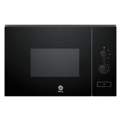 Microondas Balay integrable 20L sin grill cristal negro 3CP5002N3