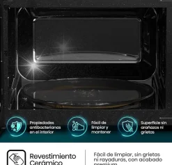 Microondas Hisense H20MOBP1G 20L con Grill Negro 700W Compacto