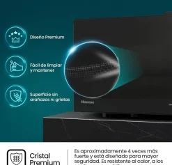 Microondas HISENSE H23MOBS5HG4 23L con Grill 1000W Negro Libre Instalación