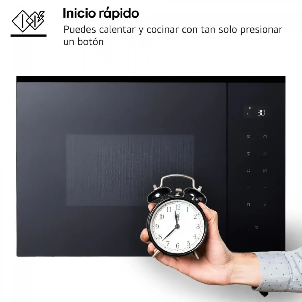 Microondas LG 25L Grill 900W Integrable MGBZ2593F