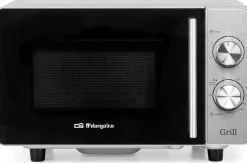 Microondas Orbegozo 20L Grill 5 Potencias Descongelación MIG2047CE